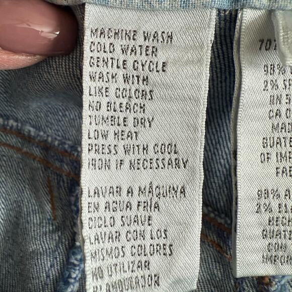 Women's Jones Sport Paneled Denim Blue Jean Button Zip Front Mini Skirt Sz 12 - Picture 7 of 10